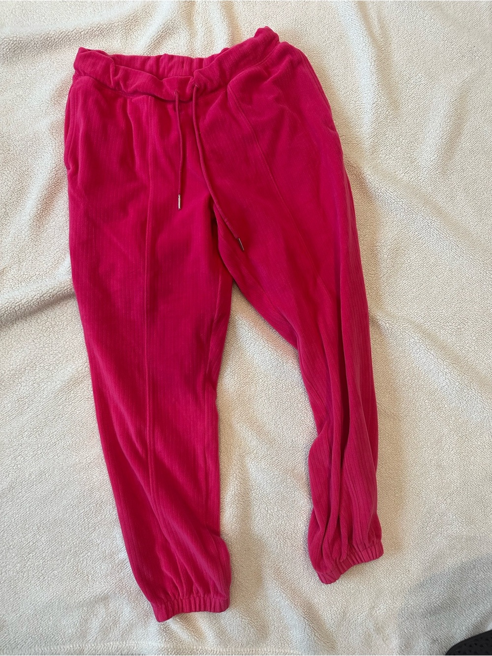Jessica Simpson Active Pink Ribbed Jogger Pants Size Small